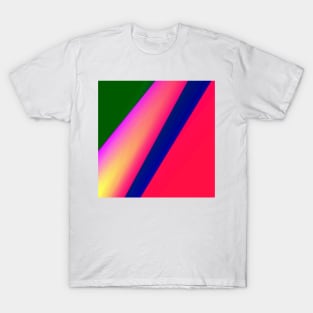 red blue green abstract texture background T-Shirt